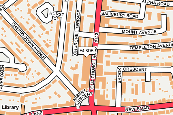 E4 8DB map - OS OpenMap – Local (Ordnance Survey)