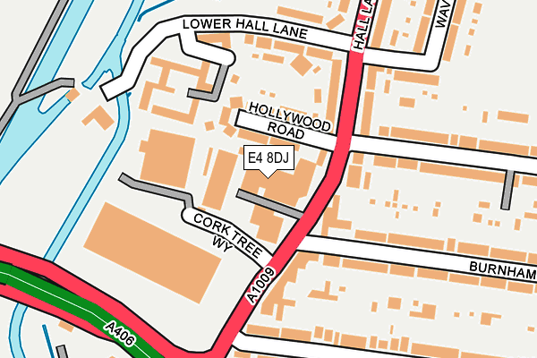 E4 8DJ map - OS OpenMap – Local (Ordnance Survey)