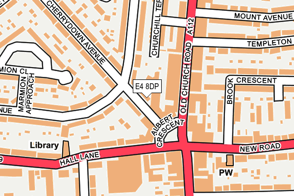 E4 8DP map - OS OpenMap – Local (Ordnance Survey)