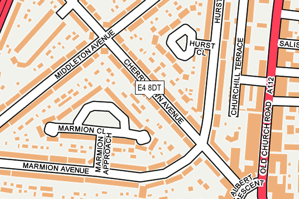 E4 8DT map - OS OpenMap – Local (Ordnance Survey)