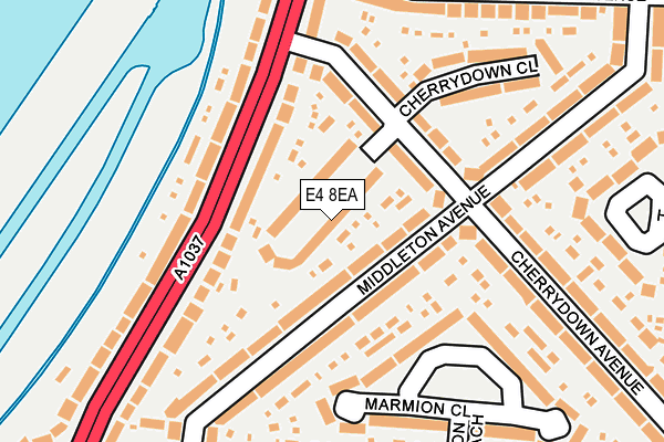 E4 8EA map - OS OpenMap – Local (Ordnance Survey)