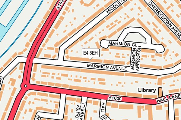 E4 8EH map - OS OpenMap – Local (Ordnance Survey)