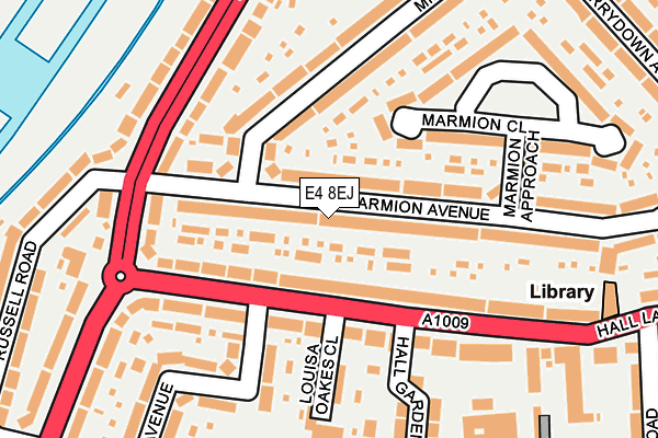 E4 8EJ map - OS OpenMap – Local (Ordnance Survey)