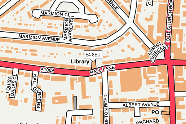 E4 8EU map - OS OpenMap – Local (Ordnance Survey)