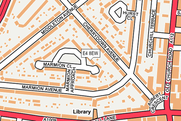 E4 8EW map - OS OpenMap – Local (Ordnance Survey)