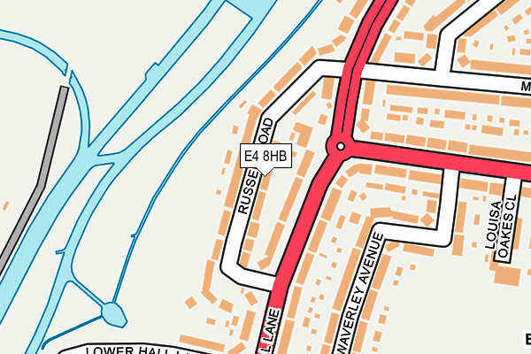E4 8HB map - OS OpenMap – Local (Ordnance Survey)