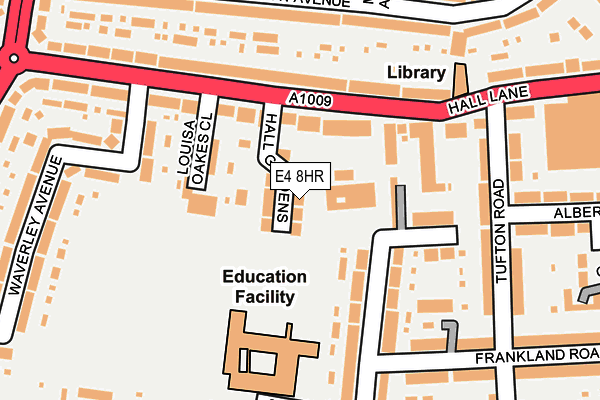 E4 8HR map - OS OpenMap – Local (Ordnance Survey)