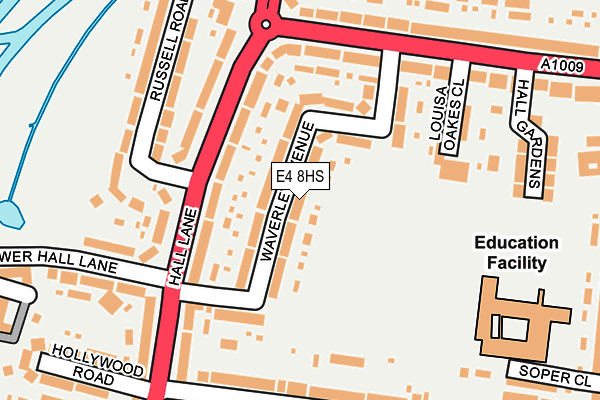 E4 8HS map - OS OpenMap – Local (Ordnance Survey)