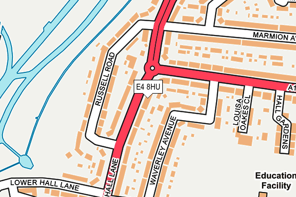 E4 8HU map - OS OpenMap – Local (Ordnance Survey)