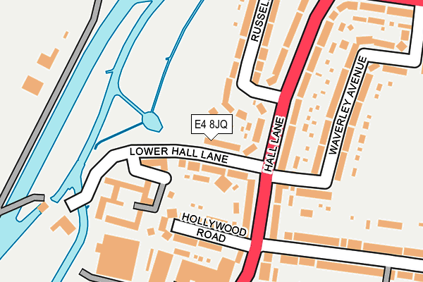 E4 8JQ map - OS OpenMap – Local (Ordnance Survey)