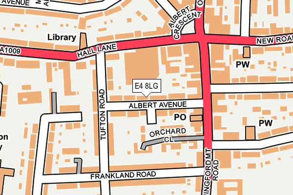 E4 8LG map - OS OpenMap – Local (Ordnance Survey)