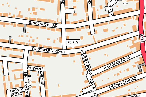 E4 8LY map - OS OpenMap – Local (Ordnance Survey)