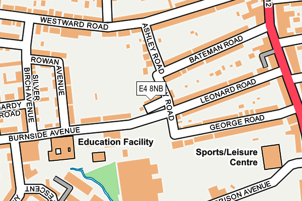 E4 8NB map - OS OpenMap – Local (Ordnance Survey)