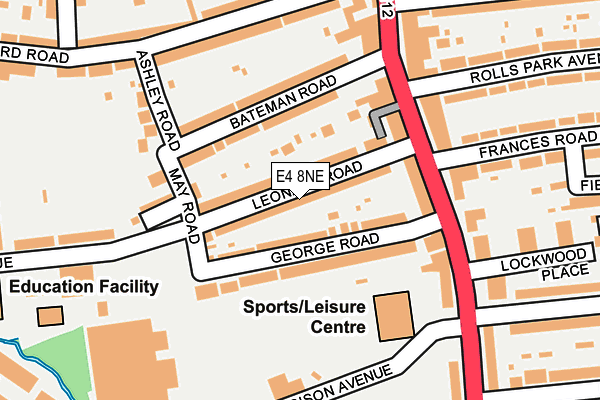 E4 8NE map - OS OpenMap – Local (Ordnance Survey)