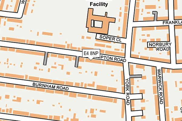 E4 8NP map - OS OpenMap – Local (Ordnance Survey)