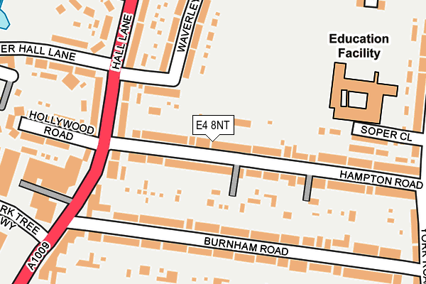 E4 8NT map - OS OpenMap – Local (Ordnance Survey)