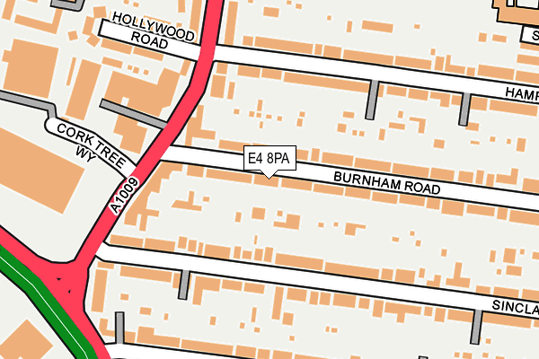 E4 8PA map - OS OpenMap – Local (Ordnance Survey)