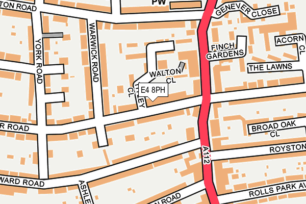 E4 8PH map - OS OpenMap – Local (Ordnance Survey)