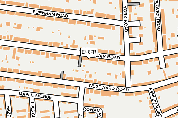 E4 8PR map - OS OpenMap – Local (Ordnance Survey)
