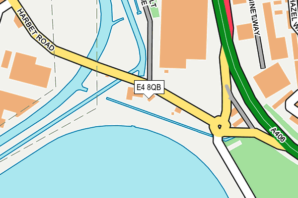 E4 8QB map - OS OpenMap – Local (Ordnance Survey)