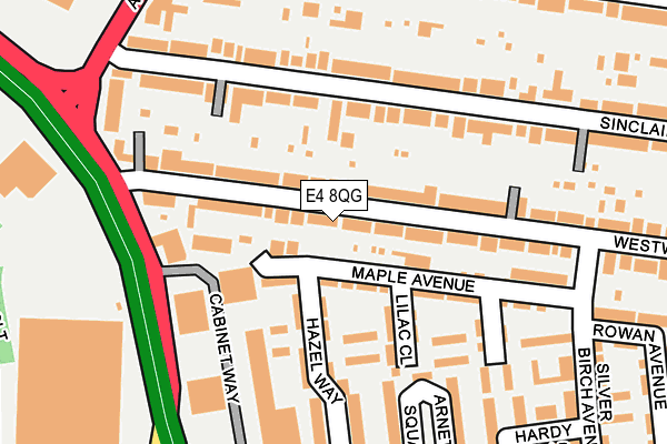E4 8QG map - OS OpenMap – Local (Ordnance Survey)