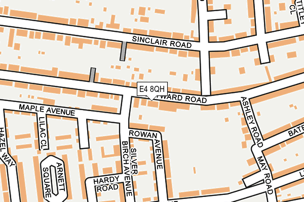E4 8QH map - OS OpenMap – Local (Ordnance Survey)