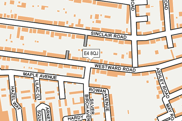 E4 8QJ map - OS OpenMap – Local (Ordnance Survey)