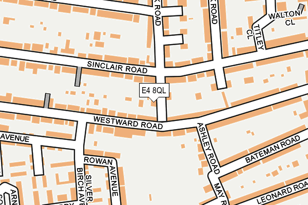 E4 8QL map - OS OpenMap – Local (Ordnance Survey)