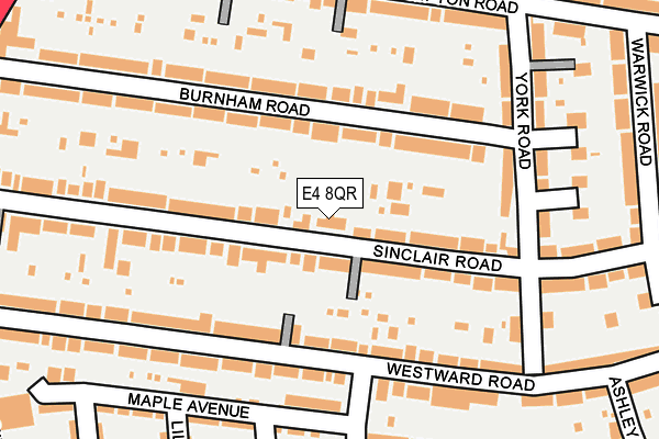 E4 8QR map - OS OpenMap – Local (Ordnance Survey)