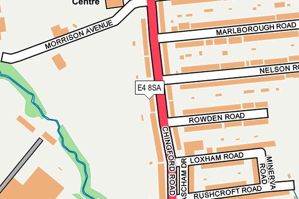 E4 8SA map - OS OpenMap – Local (Ordnance Survey)