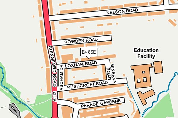 E4 8SE map - OS OpenMap – Local (Ordnance Survey)