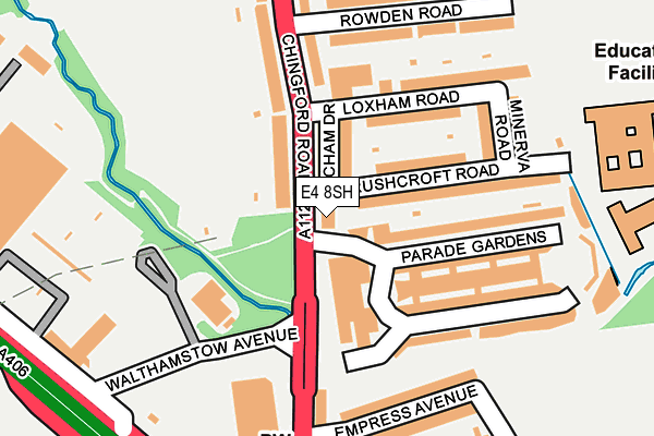 E4 8SH map - OS OpenMap – Local (Ordnance Survey)