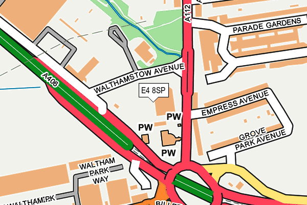 E4 8SP map - OS OpenMap – Local (Ordnance Survey)