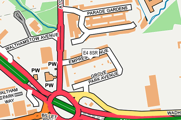 E4 8SR map - OS OpenMap – Local (Ordnance Survey)