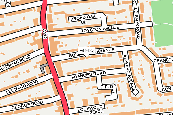 E4 9DQ map - OS OpenMap – Local (Ordnance Survey)