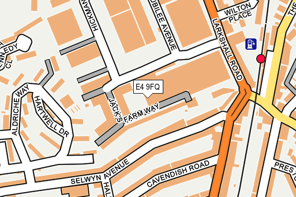 E4 9FQ map - OS OpenMap – Local (Ordnance Survey)