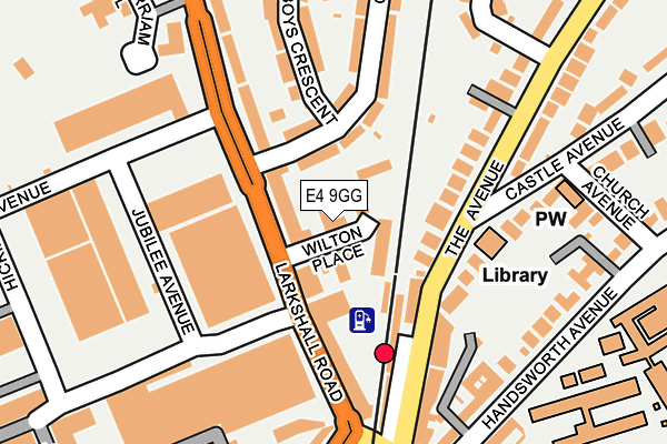 E4 9GG map - OS OpenMap – Local (Ordnance Survey)