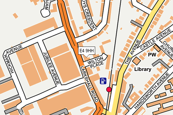 E4 9HH map - OS OpenMap – Local (Ordnance Survey)