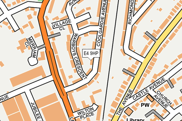 E4 9HP map - OS OpenMap – Local (Ordnance Survey)