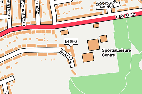 E4 9HQ map - OS OpenMap – Local (Ordnance Survey)