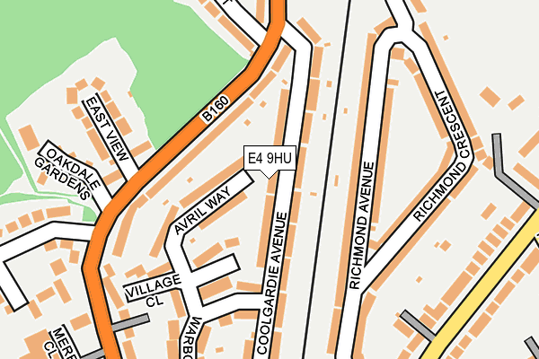 E4 9HU map - OS OpenMap – Local (Ordnance Survey)