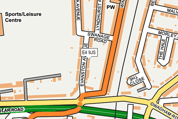 E4 9JS map - OS OpenMap – Local (Ordnance Survey)