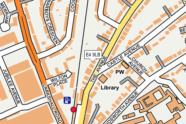 E4 9LB map - OS OpenMap – Local (Ordnance Survey)