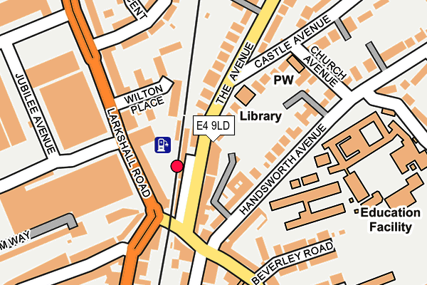 E4 9LD map - OS OpenMap – Local (Ordnance Survey)