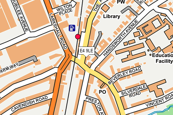 E4 9LE map - OS OpenMap – Local (Ordnance Survey)
