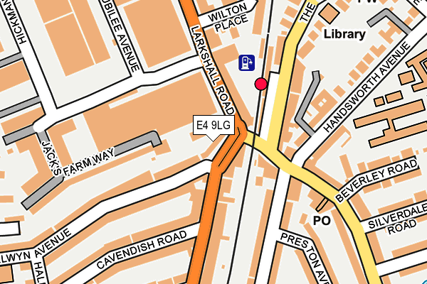 E4 9LG map - OS OpenMap – Local (Ordnance Survey)