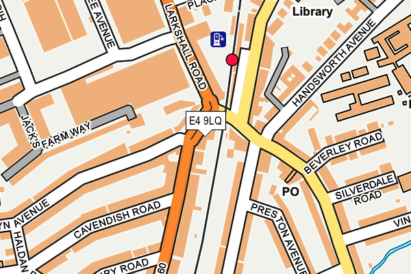 E4 9LQ map - OS OpenMap – Local (Ordnance Survey)