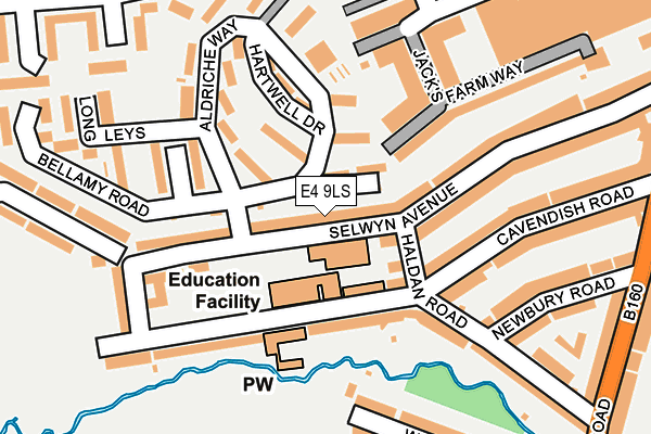 E4 9LS map - OS OpenMap – Local (Ordnance Survey)