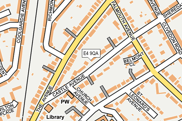 E4 9QA map - OS OpenMap – Local (Ordnance Survey)