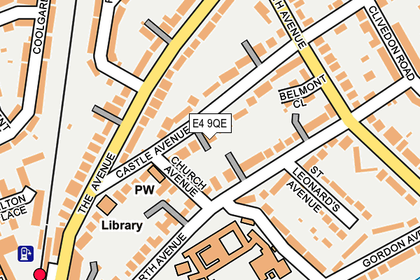 E4 9QE map - OS OpenMap – Local (Ordnance Survey)